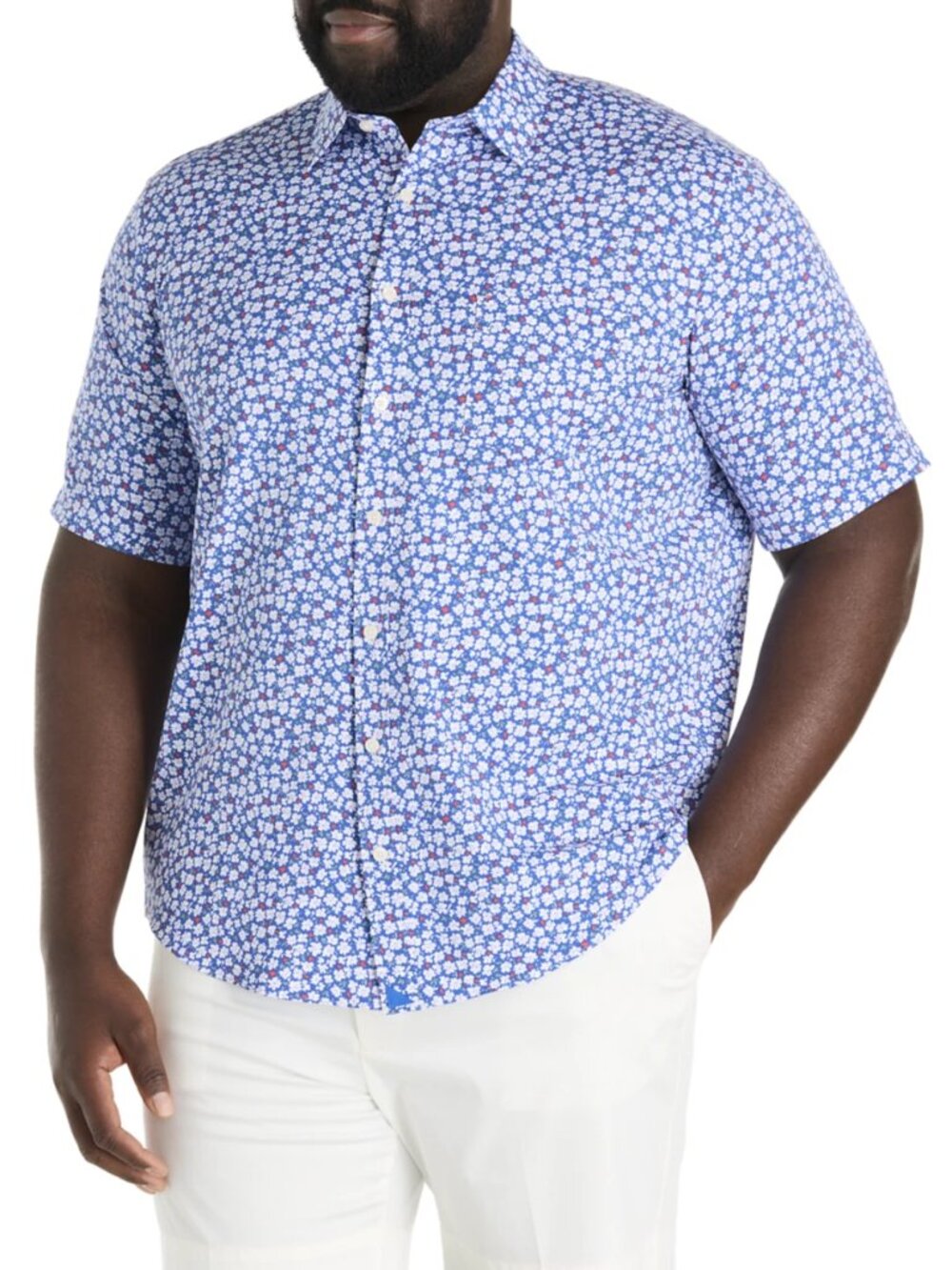 UNTUCKit Fit By DXL Kincaid Floral Print Performance Sport Shirt 3XLT